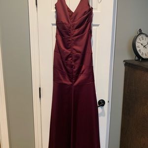 David’s Bridal - wine bridesmaids dress
